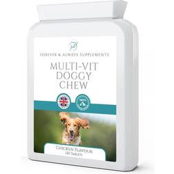 Forever & Always Supplements Multi Vit Doggy Chew Chicken Flavour 120 Tablets