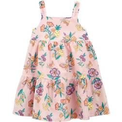 Carter's Kid's Floral Lawn Dress - Pink