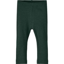 Name It Kab Basic Rib Leggings - Pine Grove (13198040)