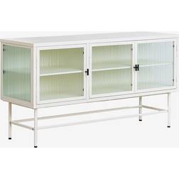 Sklum Vertal Beige/Cream Glass Cabinet 120x66cm