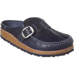 Birkenstock Buckley Grained Narrow Leather Clog - Blue