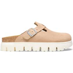 Birkenstock Boston Chunky Suede Leather - Warm Sand