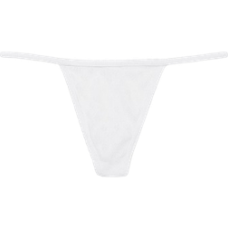 PINK V-String Panty - Optic White Pointelle