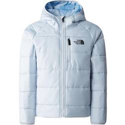 The North Face Girl's Perrito Reversible Jacket - Dusty Periwinkle/Dusty Periwinkle Logo/Geometry Print