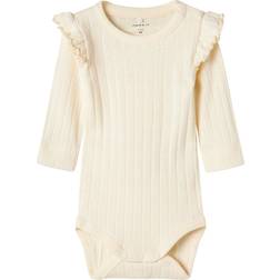 Name It Henny Long Sleeved Romper - Buttercream (13237797)