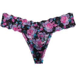 The Lacie Lace Thong Panty - Black Rose