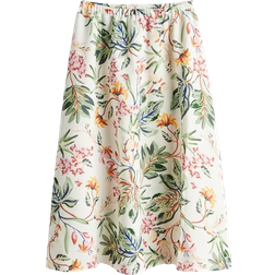 H&M Midi Skirt - Cream/Flowery