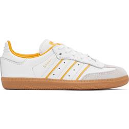 Adidas Kid's Samba OG Shoes - Crystal White/Cloud White/Crew Yellow