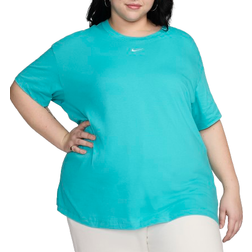 Nike Women's Sportswear Essential T-shirt (Plus Size) - Dusty Cactus/White