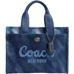 Coach Cargo Tote 26 Bag - Silver/Midnight Navy