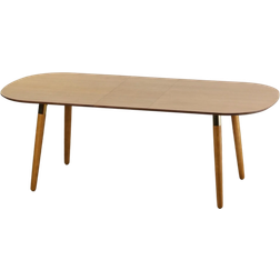 Flair Edelweiss Extending Ash/Brass Dining Table 95x210cm