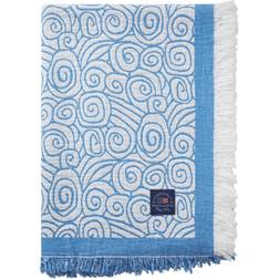 Lexington Wave Jacquard Bedspread Blue (260x240cm)