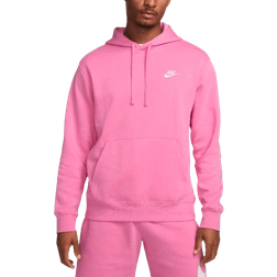 Nike Sportswear Club Fleece Pullover Hoodie - Playful Pink/White