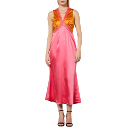 Never Fully Dressed Sleeveless May Dress - Orange/Pink