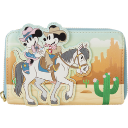 Loungefly Western Mickey & Minnie Zip Around Wallet - Multicolour