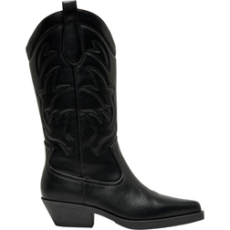 Only Imitation Leather CowBoy - Black