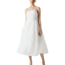 Coast Floral Applique Fit And Flare Wedding Dress - Ivory