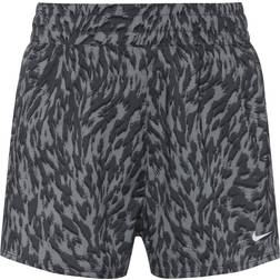 Nike Kid's One Woven High-Waisted Shorts - Smoke Grey/Dark Smoke Grey/White (FQ4527-084)