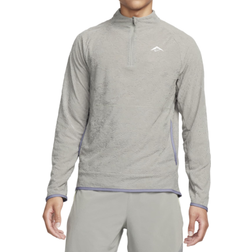 Nike Men's Trail Dri-FIT 172 Zip Running Top - Dark Stucco/Summit White