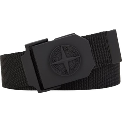 Stone Island Logo Belt - Black