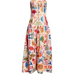 Farm Rio Lenzing Ecovero Euroflax Maxi Dress - Bright Farm Beige