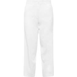 PixieGirl Petite Linen Wide Leg Trousers - White