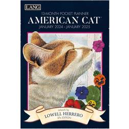 Lang American Cat Monthly Pocket Planner 2024