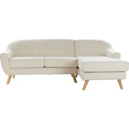 Dkd Home Decor Chaise Longue Cream Sofa 226cm 3 Seater