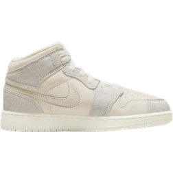 Nike Air Jordan 1 Mid SE Craft GS - Pale Ivory/Legend Light Brown/Sail