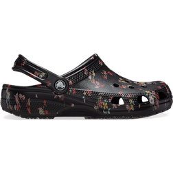 Crocs Classic Ditsy Floral Clog - Black