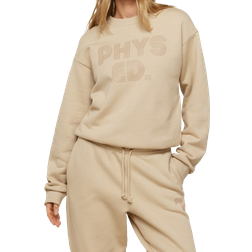 Gymshark Phys Ed Graphics Relaxed Sweatshirt - Vanilla Beige