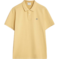 Gant Regular Fit Shield Piqué Polo Shirt - Dusty Yellow