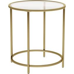 Etta Avenue Deckland Gold/White Small Table 50cm