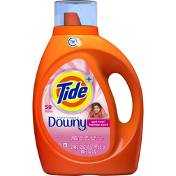 Tide High Efficiency Downy April Fresh Scent Turbo Clean Liquid Laundry Detergent 2.5L