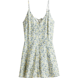 H&M A-Line Strap Dress - White/Floral