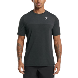 Gymshark Vital Seamless T-shirt - Black/Medium Grey Marl