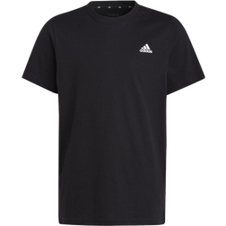 Adidas Kid's Essentials Small Logo Cotton Sportswear T-shirt - Black/White