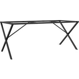 vidaXL X-frame Black Table Leg 73cm