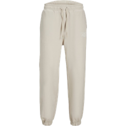 Jack & Jones Wide Fit Sweatpants - Beige/Moonbeam