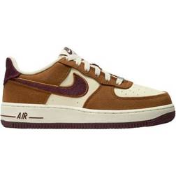 Nike Air Force 1 LV8 GS - Light British Tan/Coconut Milk/Gum Dark Brown/Burgundy Crush