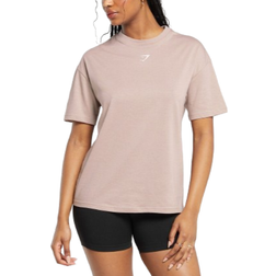 Gymshark Power Oversized T-Shirt - Stone Pink