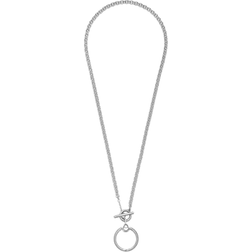 Pandora Moments O Pendant T Bar Necklace - Silver