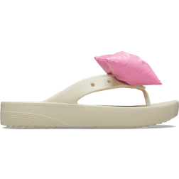 Crocs Classic Platform Bow Flip - Bone