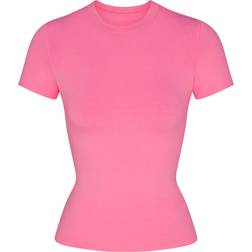 SKIMS Cotton Jersey T-shirt - Sugar Pink