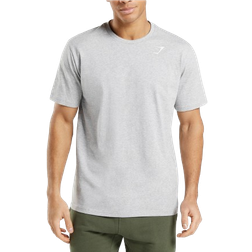 Gymshark Crest T-shirt - Light Grey Marl