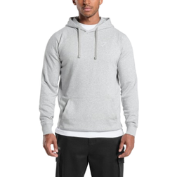 Gymshark Crest Hoodie - Light Grey Marl