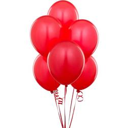 Shatchi Latex Balloons Red 100-pack