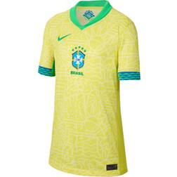 Nike Kids Brazil 2024 Stadium Home Dri-Fit Soccer Replica Jersey