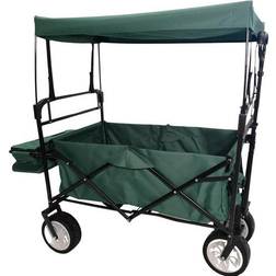 Samuel Alexander Folding Festival Camping Storage Trolley with Canopy & Waterproof Cover 100Kg Capacity