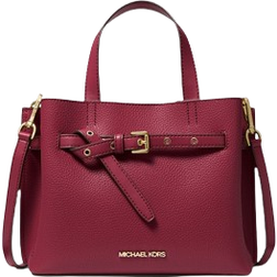 Michael Kors Emilia Small Pebbled Leather Satchel - Mulberry